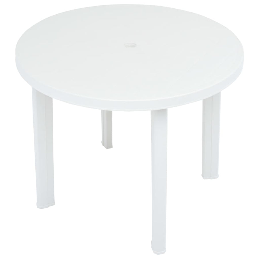 Tuintafel 89 Cm Kunststof Wit