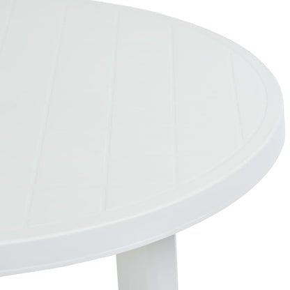 Tuintafel 89 Cm Kunststof Wit