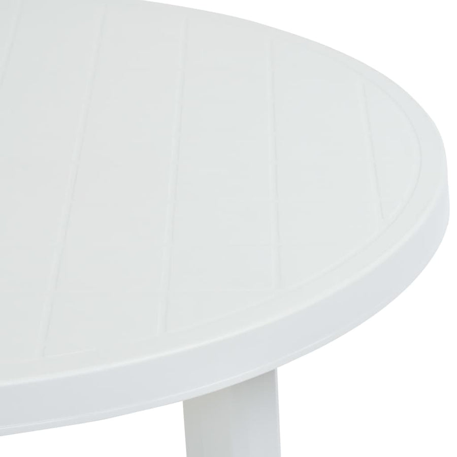 Tuintafel 89 Cm Kunststof Wit