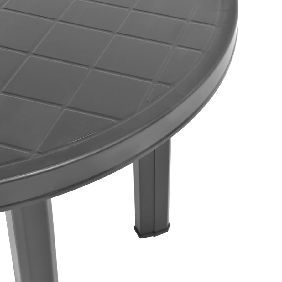 Tuintafel 89 Cm Kunststof Antraciet