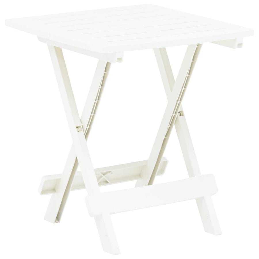Tuintafel Inklapbaar 45X43X50 Cm Kunststof Wit