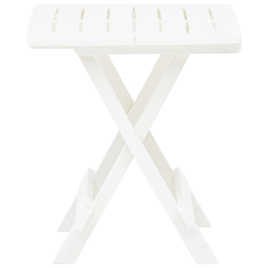 Tuintafel Inklapbaar 45X43X50 Cm Kunststof Wit