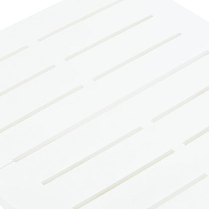 Tuintafel Inklapbaar 45X43X50 Cm Kunststof Wit