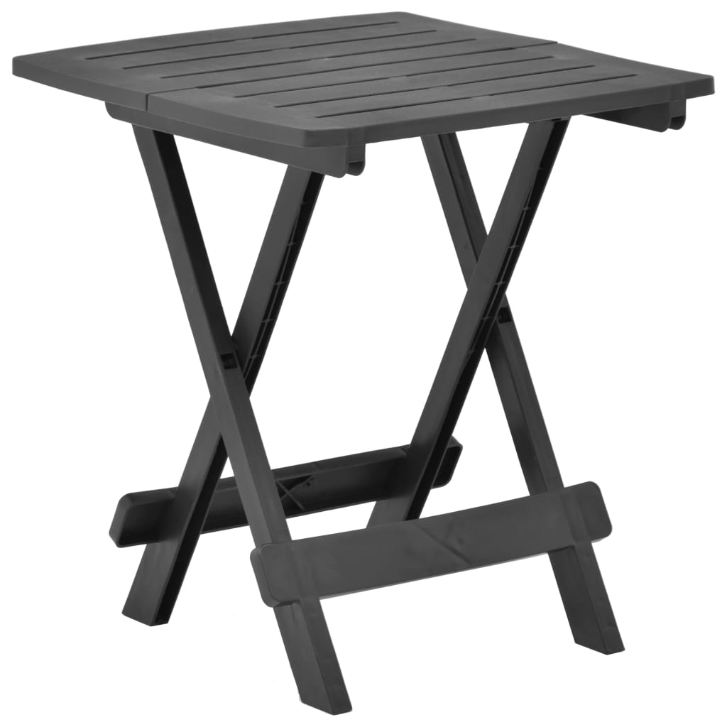 Tuintafel Inklapbaar 45X43X50 Cm Kunststof Antraciet