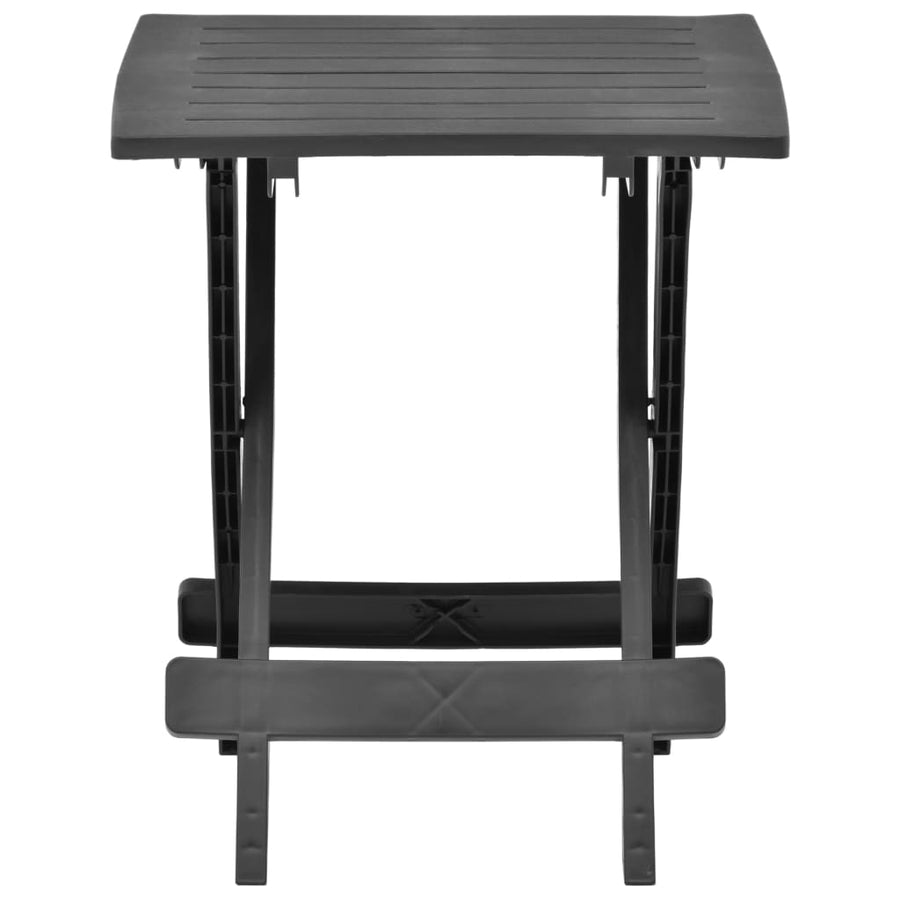 Tuintafel Inklapbaar 45X43X50 Cm Kunststof Antraciet