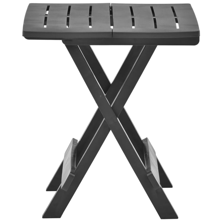Tuintafel Inklapbaar 45X43X50 Cm Kunststof Antraciet