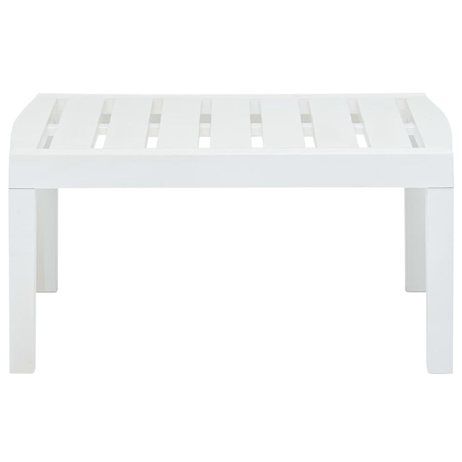 Tuintafel 78X55X38 Cm Kunststof Wit