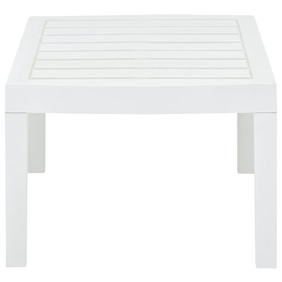 Tuintafel 78X55X38 Cm Kunststof Wit