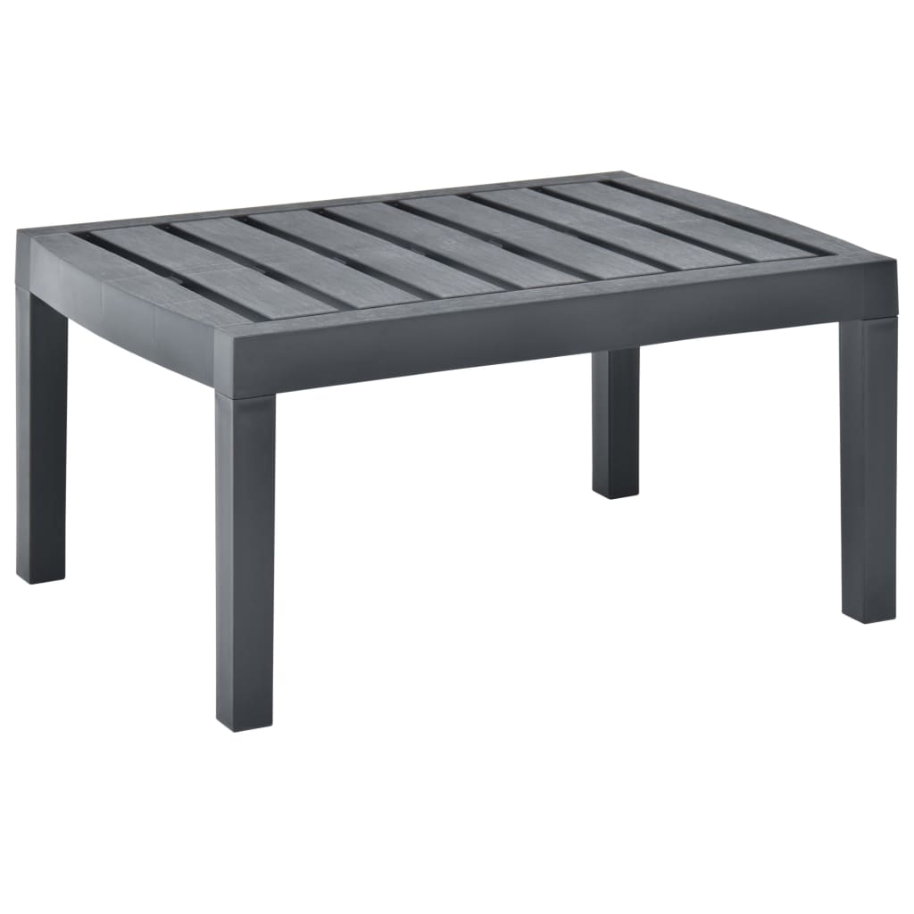 Tuintafel 78X55X38 Cm Kunststof Kleurig Antraciet