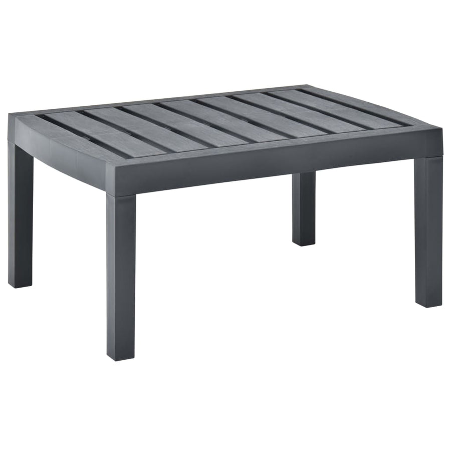 Tuintafel 78X55X38 Cm Kunststof Kleurig Antraciet