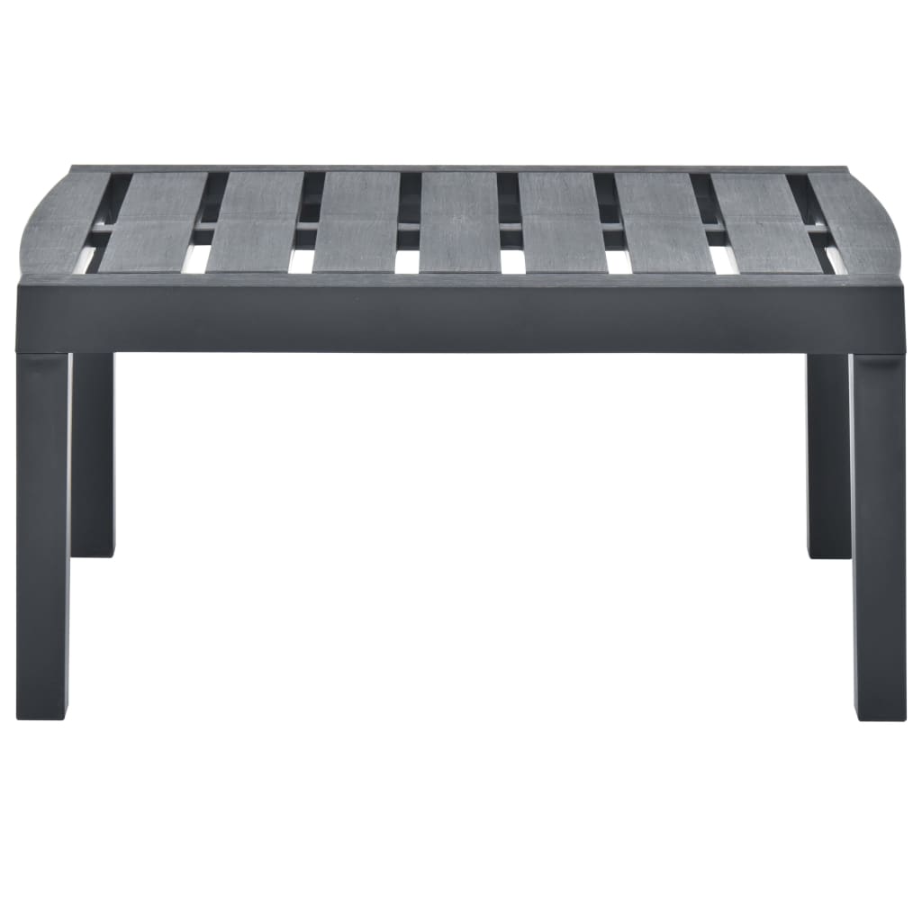 Tuintafel 78X55X38 Cm Kunststof Kleurig Antraciet