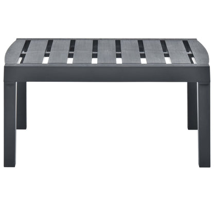 Tuintafel 78X55X38 Cm Kunststof Kleurig Antraciet
