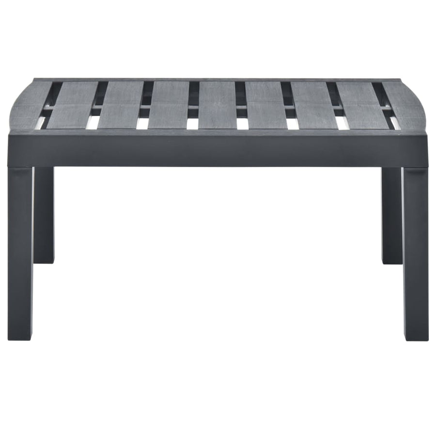 Tuintafel 78X55X38 Cm Kunststof Kleurig Antraciet