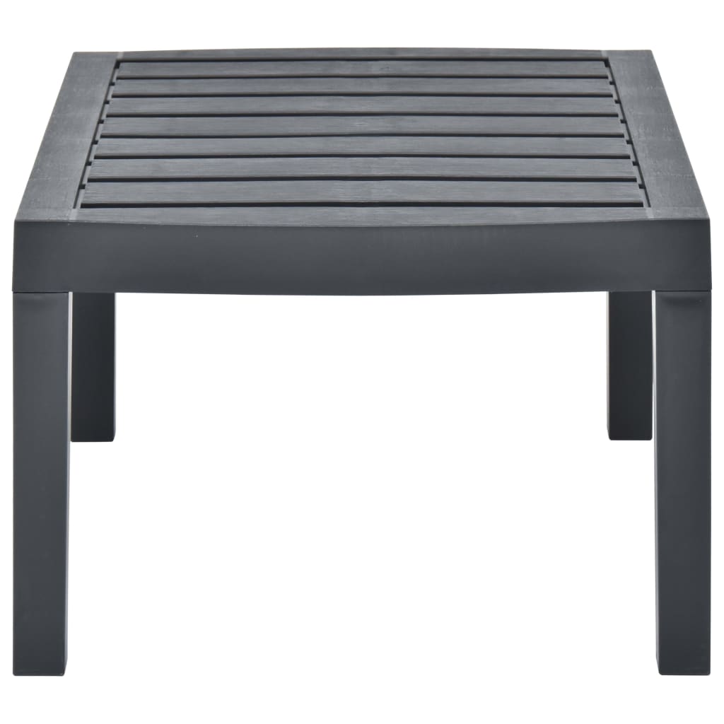 Tuintafel 78X55X38 Cm Kunststof Kleurig Antraciet