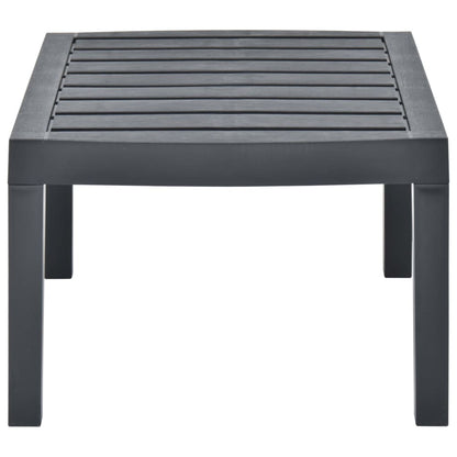Tuintafel 78X55X38 Cm Kunststof Kleurig Antraciet