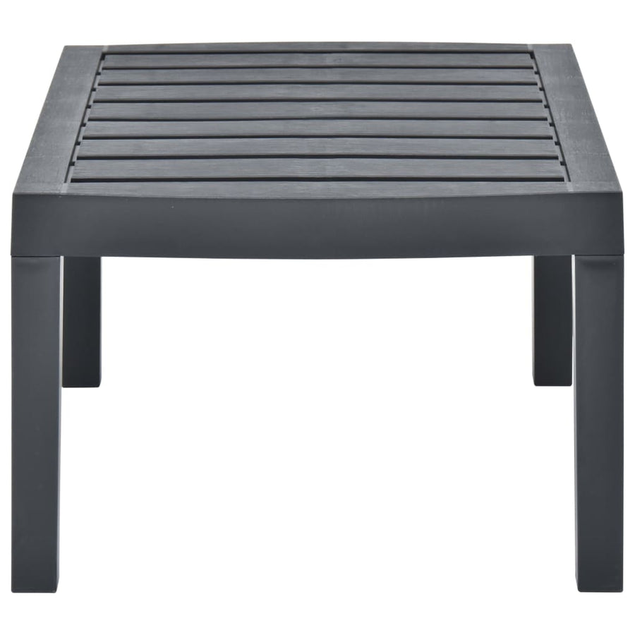 Tuintafel 78X55X38 Cm Kunststof Kleurig Antraciet