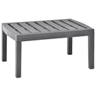 Garden table 78x55x38 cm plastic mocha-colored