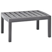 Tuintafel 78x55x38 cm kunststof mokka