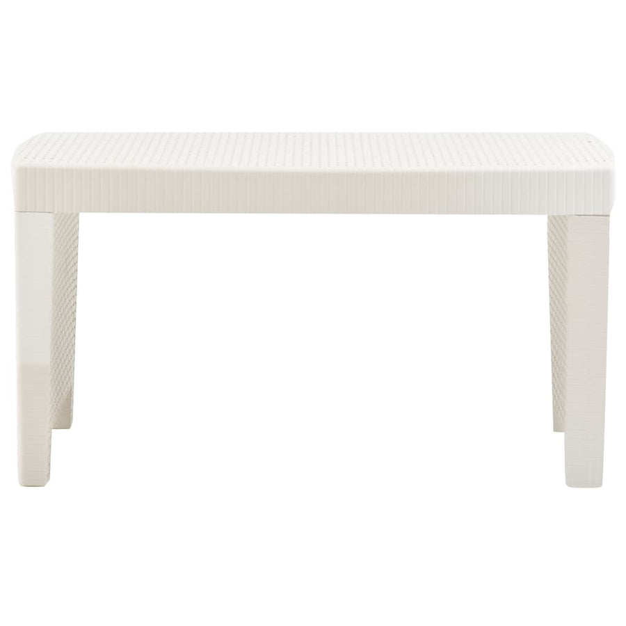 -Delige Loungeset Kunststof Wit