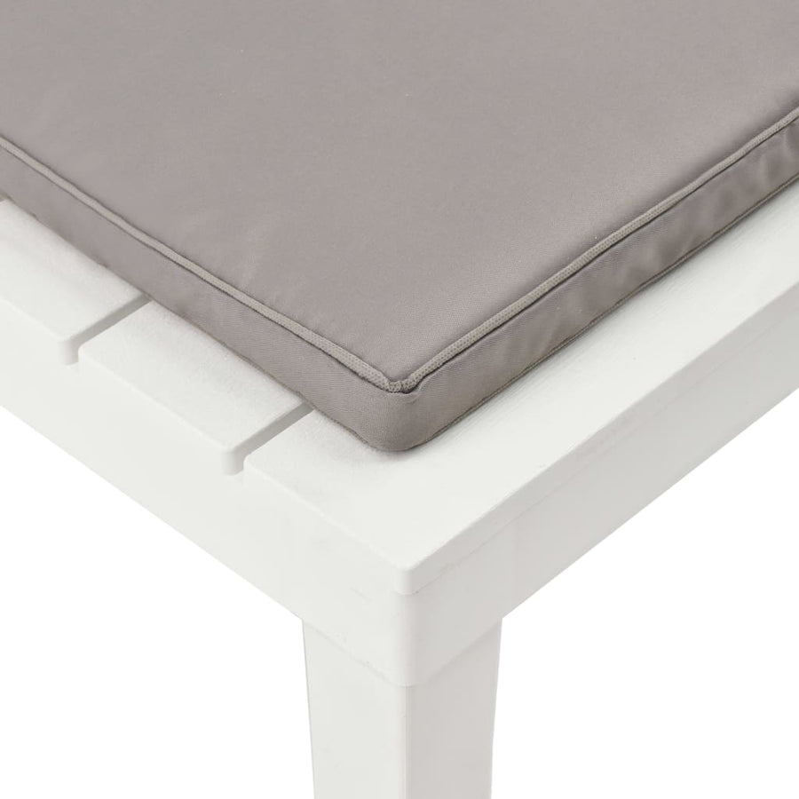 Loungestoel Met Kussen Kunststof 1 Wit