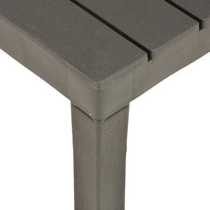 Tuintafel 78x78x31 cm kunststof antraciet