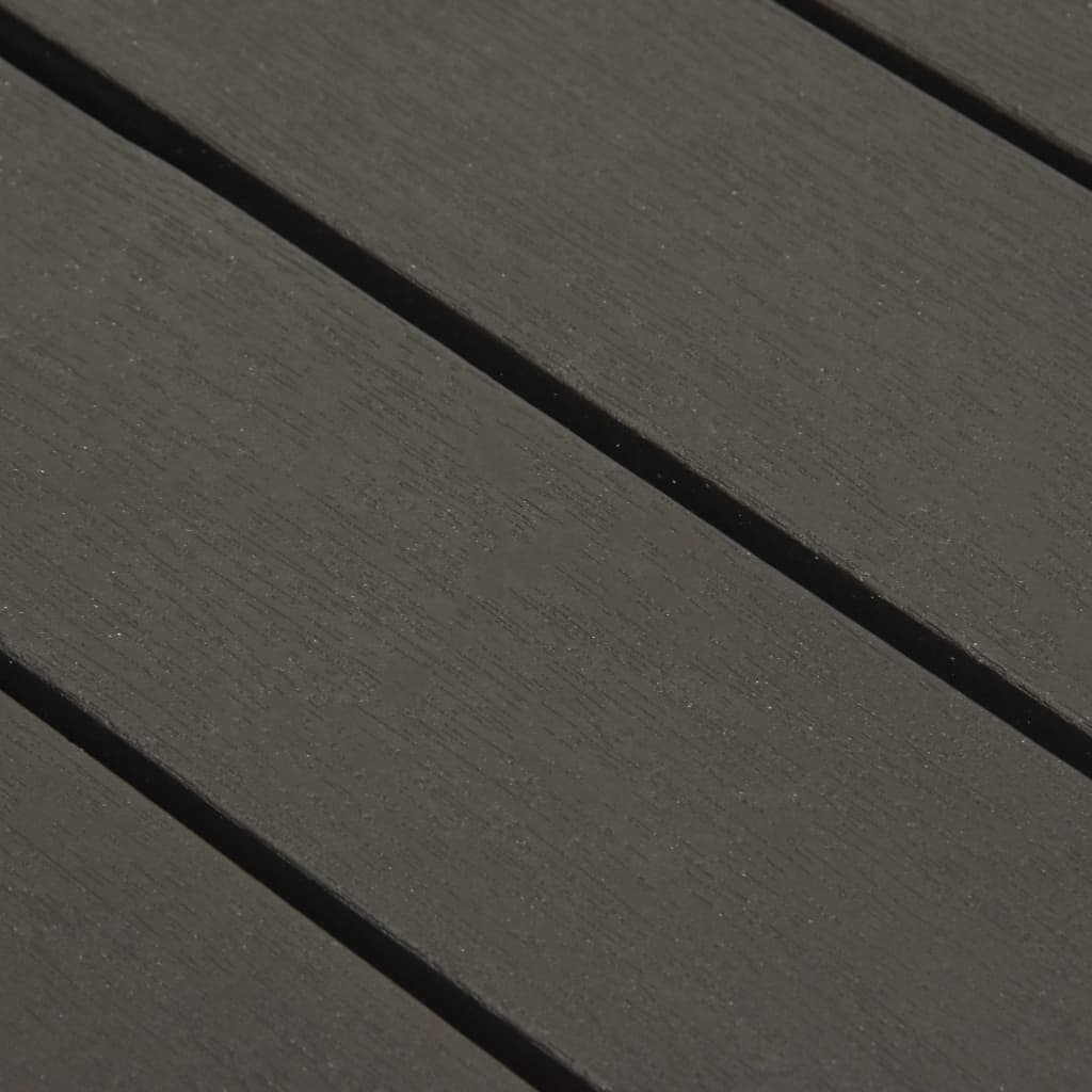 Tuintafel 78x78x31 cm kunststof antraciet