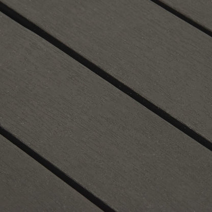 Tuintafel 78x78x31 cm kunststof antraciet