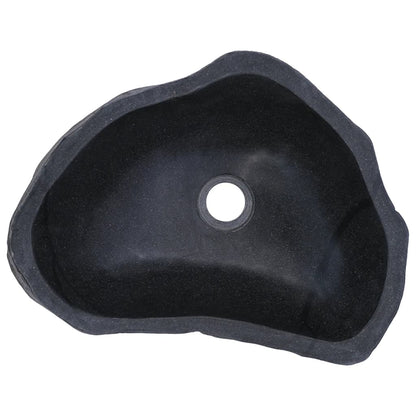 Wastafel ovaal 37-46 cm riviersteen 37-46 cm