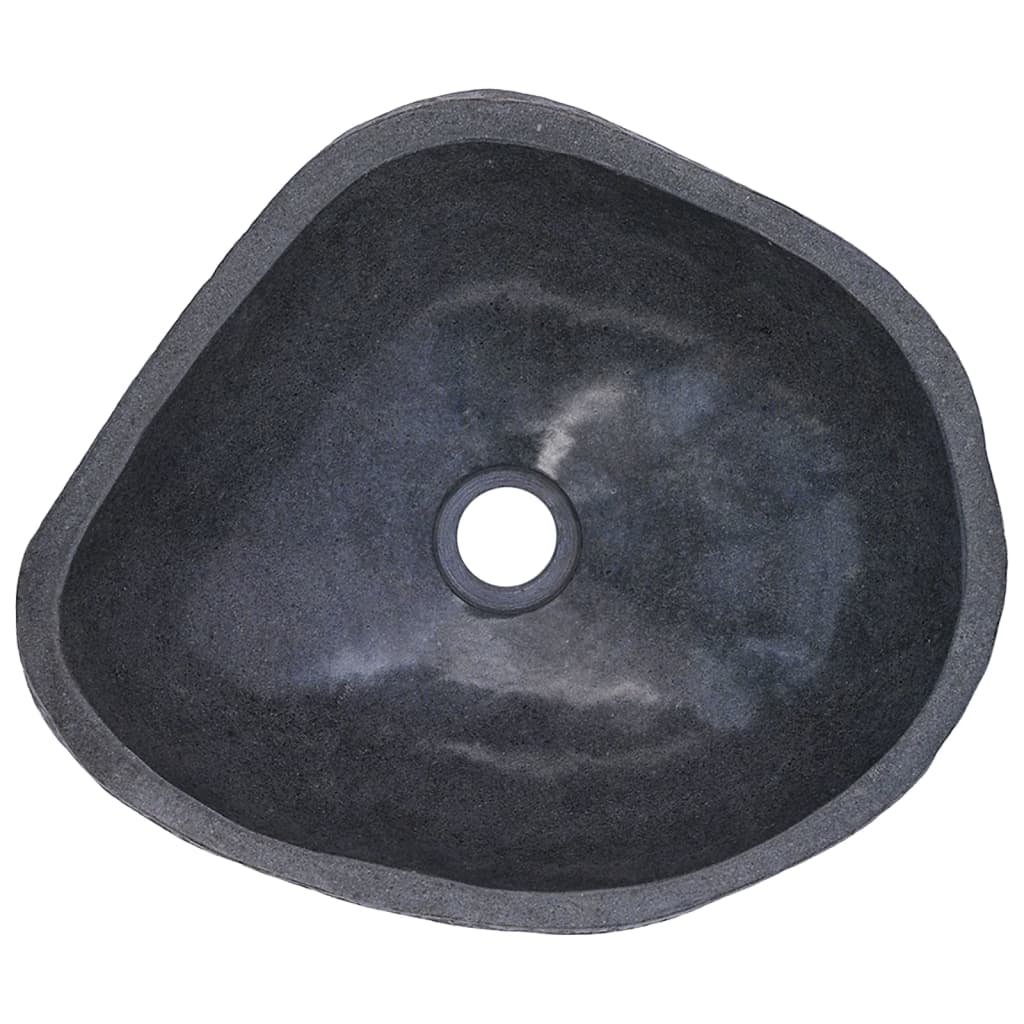 Wastafel ovaal 37-46 cm riviersteen 37-46 cm
