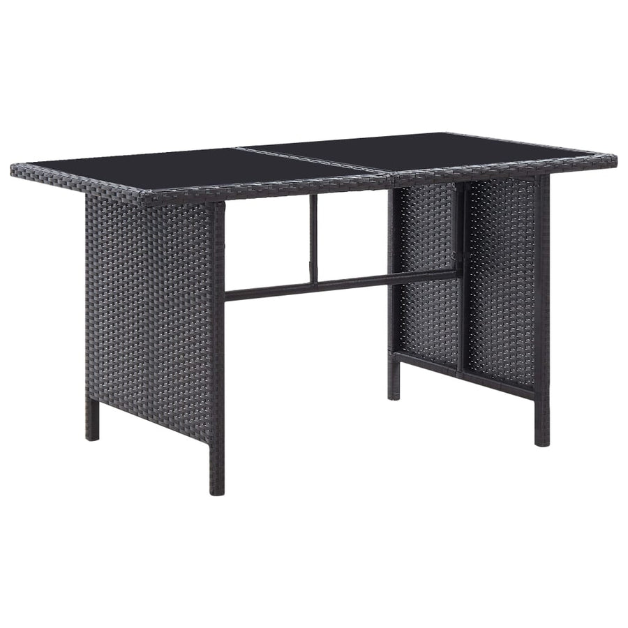 6-Delige Loungeset Met Kussens Poly Rattan Zwart