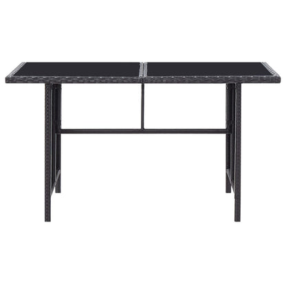 6-Delige Loungeset Met Kussens Poly Rattan Zwart