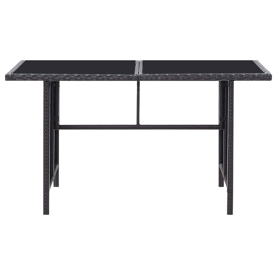 6-Delige Loungeset Met Kussens Poly Rattan Zwart