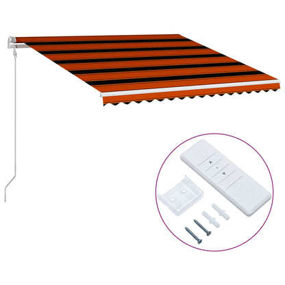 Luifel Automatisch Uittrekbaar Oranje En Bruin 400 x 300 cm Multikleur