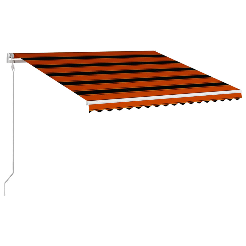 Luifel Automatisch Uittrekbaar Oranje En Bruin 400 x 300 cm Multikleur