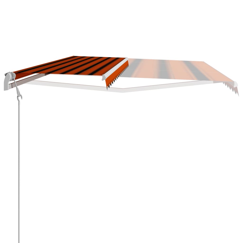 Luifel Automatisch Uittrekbaar Oranje En Bruin 400 x 300 cm Multikleur