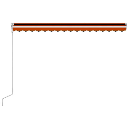 Luifel Automatisch Uittrekbaar Oranje En Bruin 400 x 300 cm Multikleur
