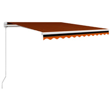Luifel Handmatig Uittrekbaar Oranje En Bruin 350 x 250 cm Multikleur