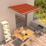 Luifel uittrekbaar 350x250 cm oranje bruin