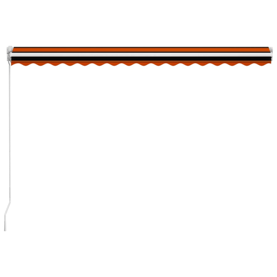 Luifel Handmatig Uittrekbaar Oranje En Bruin 400 x 300 cm Multikleur