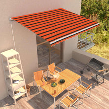 Luifel Handmatig Uittrekbaar Oranje En Bruin 400 x 300 cm Multikleur