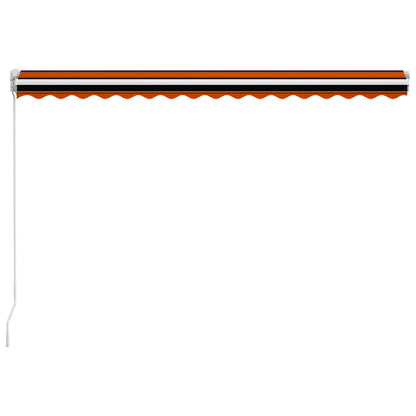Luifel Handmatig Uittrekbaar Oranje En Bruin 450 x 300 cm Multikleur