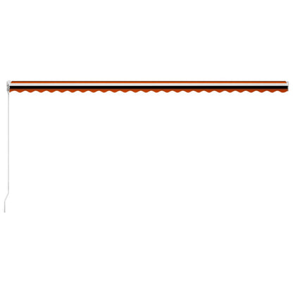 Luifel Handmatig Uittrekbaar Oranje En Bruin 600 x 300 cm Multikleur