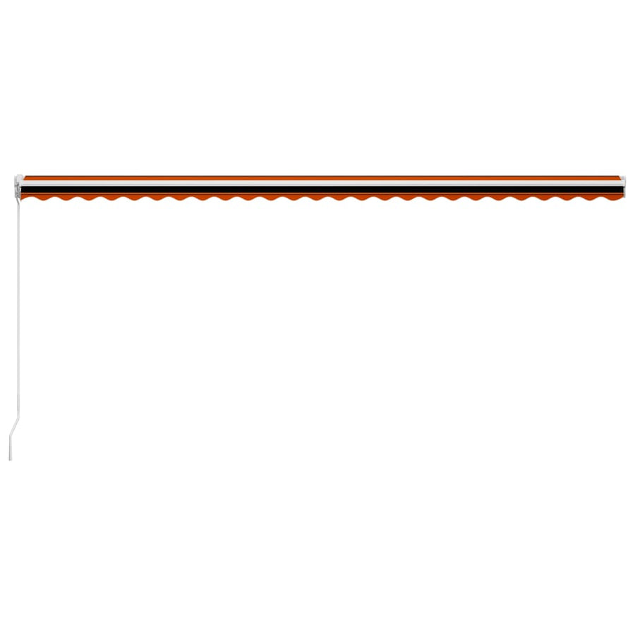 Luifel Handmatig Uittrekbaar Oranje En Bruin 600 x 300 cm Multikleur