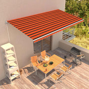 Luifel 600x300 cm oranje bruin