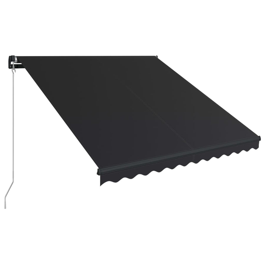 Luifel handmatig uittrekbaar 300x250 cm antraciet 300 x 250 cm Antraciet