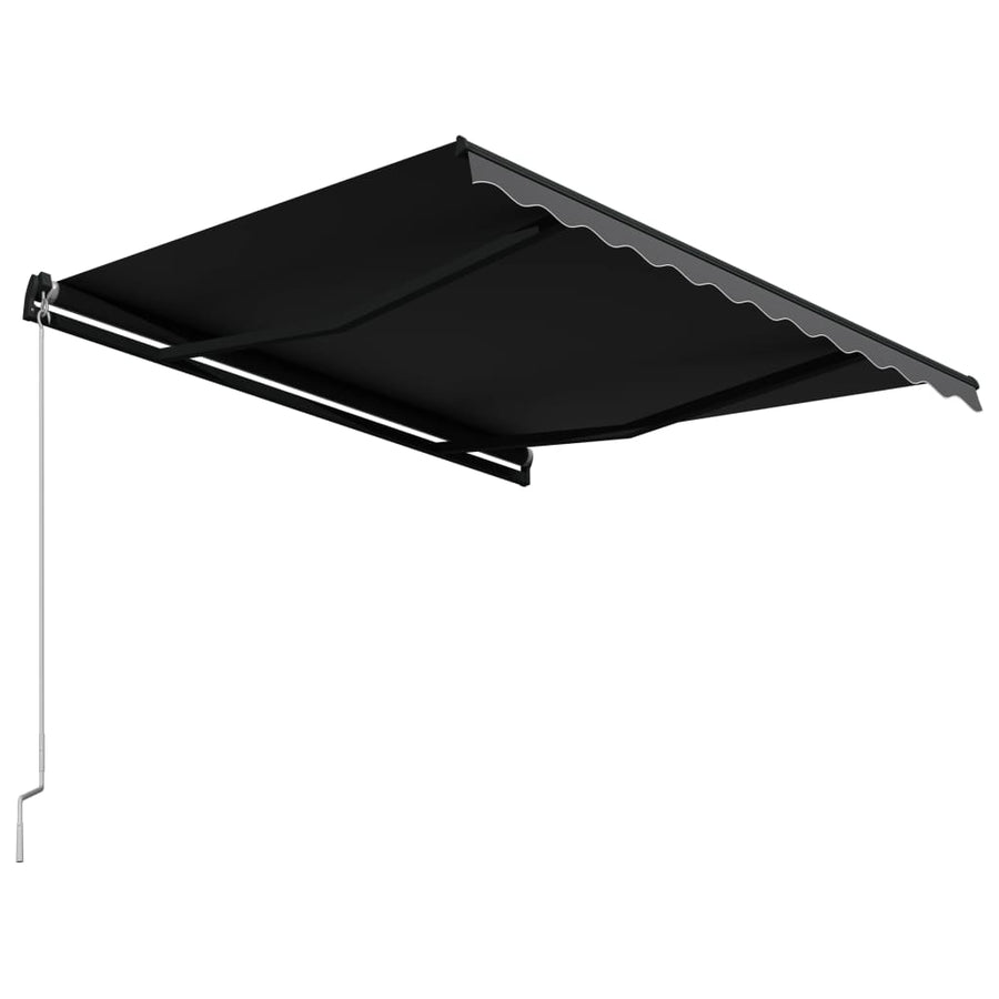 Luifel handmatig uittrekbaar 300x250 cm antraciet 300 x 250 cm Antraciet
