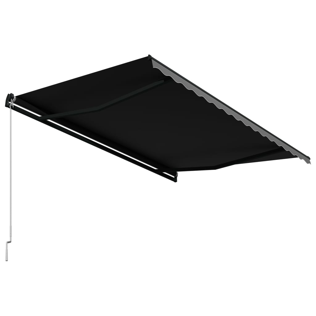 Luifel Handmatig Uittrekbaar 450 x 300 cm Antraciet