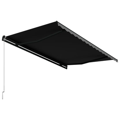 Luifel Handmatig Uittrekbaar 450 x 300 cm Antraciet