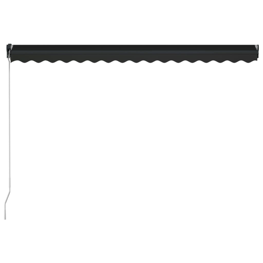 Luifel Handmatig Uittrekbaar 450 x 300 cm Antraciet