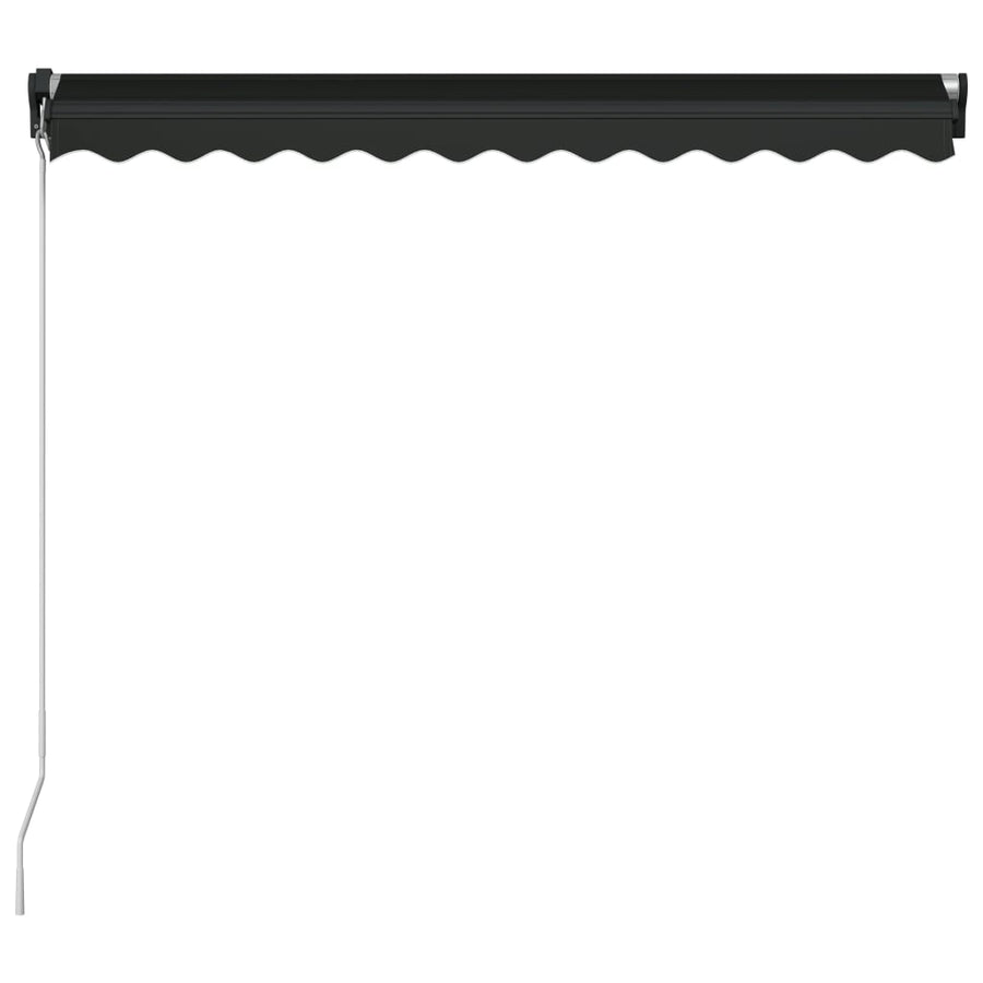 Luifel Handmatig Uittrekbaar Met Led 350 x 250 cm Antraciet